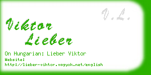 viktor lieber business card
